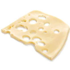 Edamer-Käse-Scheibe -Lebensmittel-Attrappe Gelb, 18 Cm