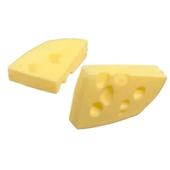 Emmentaler Käse Lebensmittel-Attrappe, 2 Stück