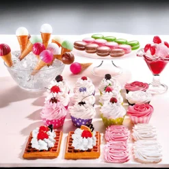 Erdbeer-Eisbecher Lebensmittel-Attrappe 21 Cm