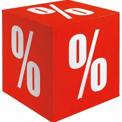 Faltwürfel "Prozent" 32 X 32 Cm