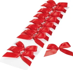 Fertigschleifen Rot Zum Kleben, 100 Stück