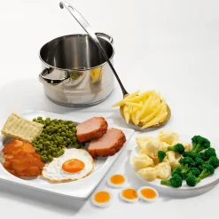 Fleischkäse-Scheiben Lebensmittel-Attrappe, 2 Stück