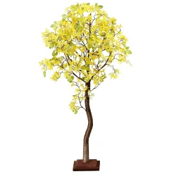 Forsythien-Kunstbaum Mit Standplatte 120 Cm