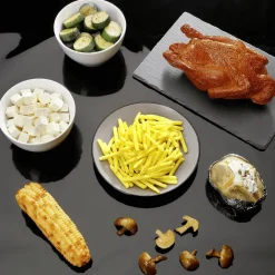 Gebratene Champignon-Hälften Lebensmittel-Attrappen