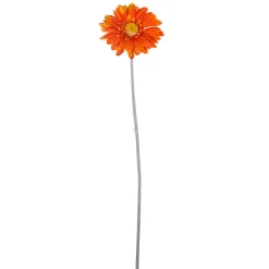 Gerbera-Kunstblumen Orange, Pack á 2 Stück