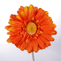 Gerbera-Kunstblumen Orange, Pack á 2 Stück