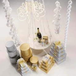 Geschenkboxen-Set Gold, 5tlg.