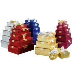 Geschenkboxen-Set Gold, 5tlg.