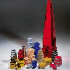 Geschenkkartonage Metallic, Gold, 5tlg.