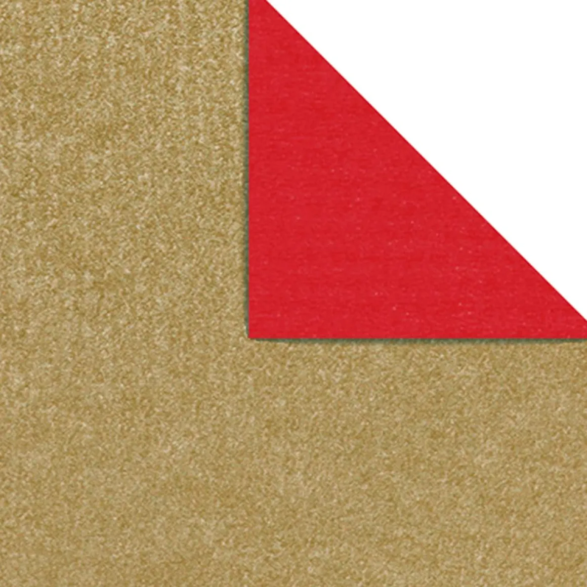 Geschenkpapier Bicolor Rolle Rot Gold 50 Cm X 50 M