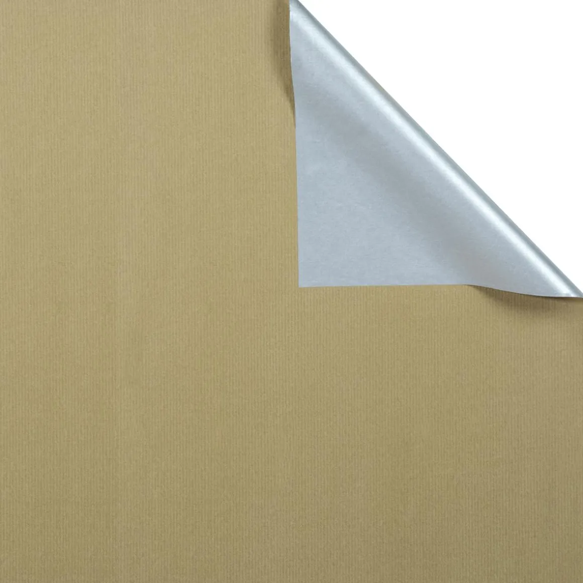 Geschenkpapier Bicolor Rolle Gold Silber 50 Cm X 50 M