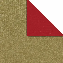 Geschenkpapier Bicolor Secare Rolle 50 Cm, 100 M, Rot Gold