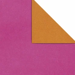 Geschenkpapier Bicolor Secare Rolle 50 Cm, 100 M, Pink Orange