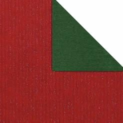 Geschenkpapier Bicolor Secare Rolle 70 Cm, 250 M, Dunkelgrün Rot
