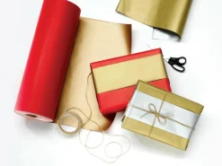 Geschenkpapier Bicolor Secare Rolle 50 Cm, 100 M, Gold Silber