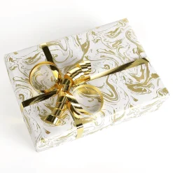 Geschenkpapier Goldener Marmor