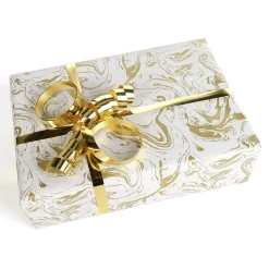 Geschenkpapier Goldener Marmor