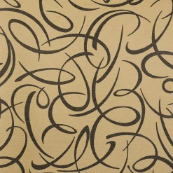 Geschenkpapier Kringel Braun / Schwarz, 70cm Breit, 40 M Rolle