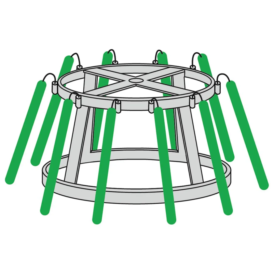 Gigant Baum Mit LED Warm, Außen, 510 Cm