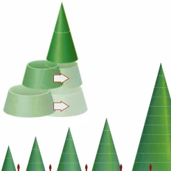 Gigant Baum Mit LED Warm, Außen, 580 Cm