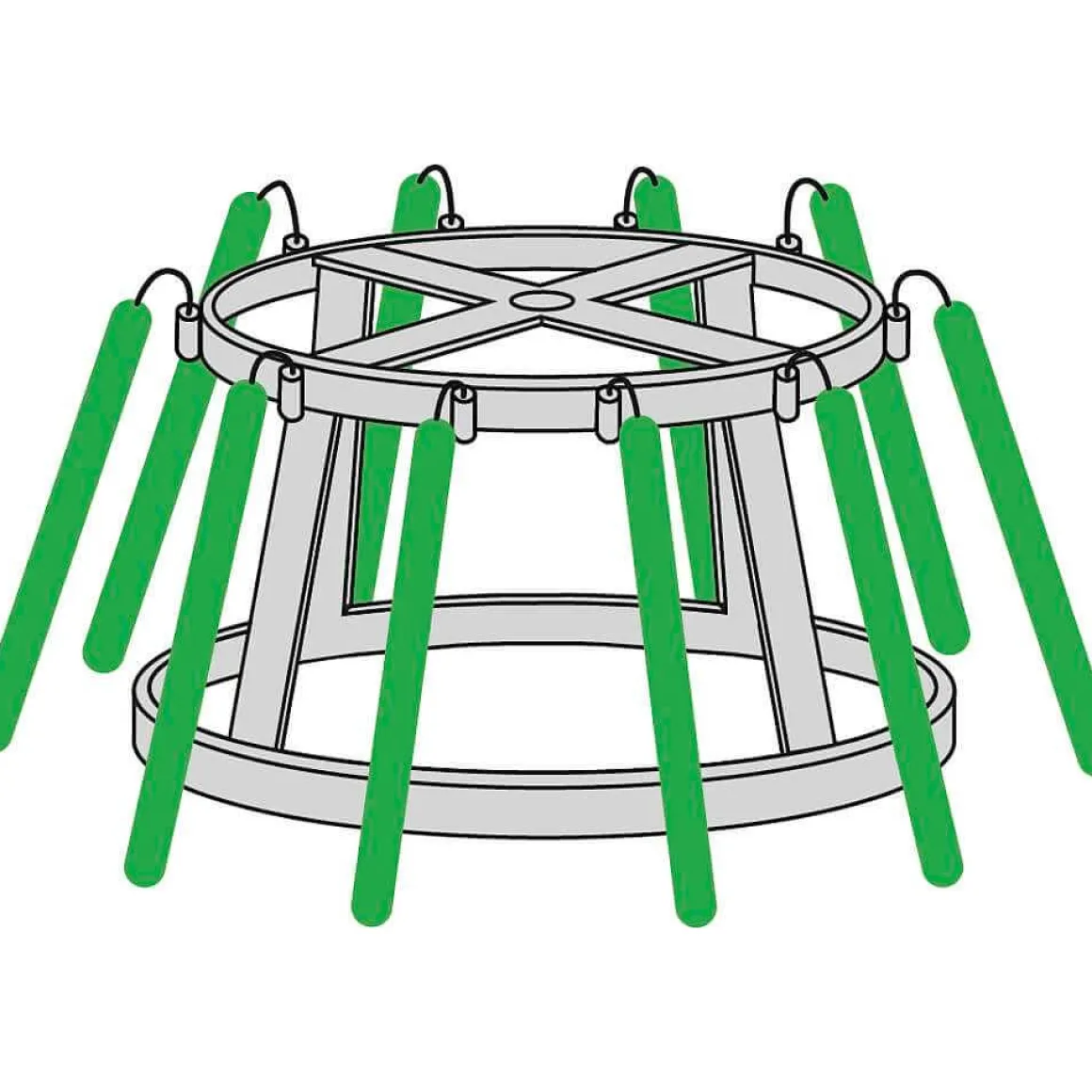 Gigant Baum Ohne Licht, 440 Cm