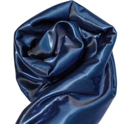 Glanzstoff Folienjersey Blau, 106 Cm Breit