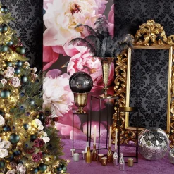 Glas Vasen-Flaschen-Set 3 Stück Silber 6,5 X 19 Cm