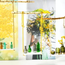 Glasvasen-Set 18 Cm Hoch, 4tlg., Türkis/sand