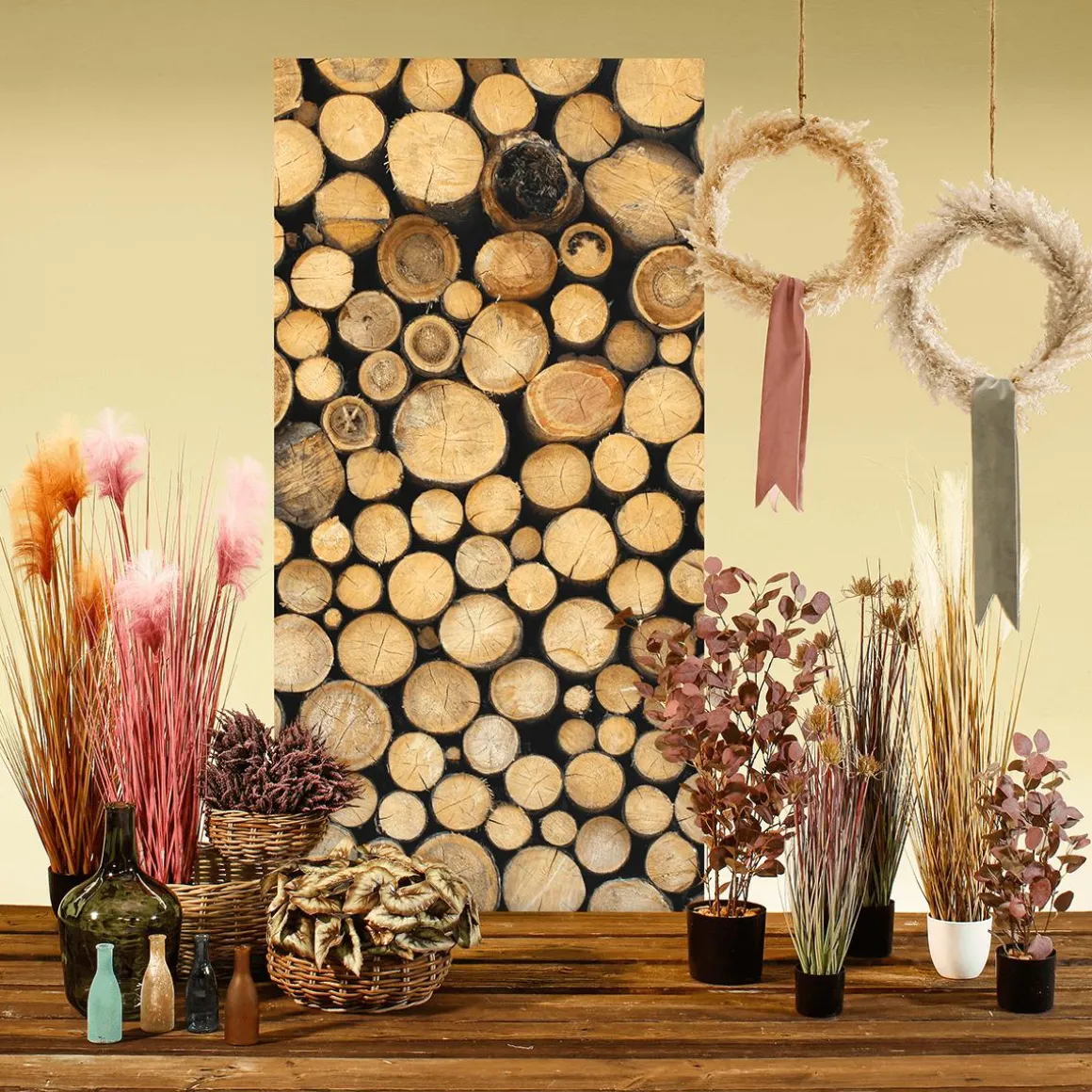 Glasvasen-Set 18 Cm Hoch, 4tlg., Türkis/sand