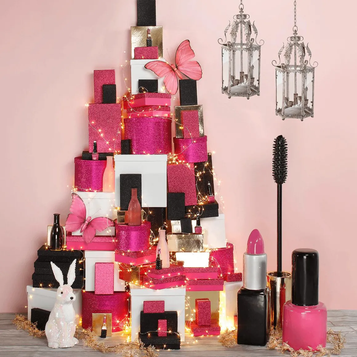 Glasvasen-Set 18 Cm Hoch, 4tlg., Pink/rosa