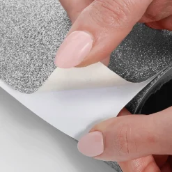 Glitzer-Folie Selbstklebend Silber 50 Cm X 5 M Rolle