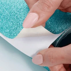 Glitzer-Folie Selbstklebend Türkis 50 Cm X 5 M Rolle