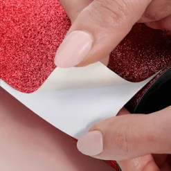 Glitzer-Folie Selbstklebend Rot 50 Cm X 5 M Rolle