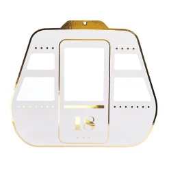 Gondel Display Weiß / Gold 38 X 31 Cm