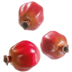 Granatapfel Lebensmittel-Attrappe, 3 Stück