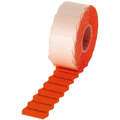 Haftetiketten 26 X 12 Mm, Leuchtrot