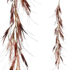 Herbstliche Dekoranke Lampenputzergras-Mix Mit Rotem Eukalyptus 165 Cm