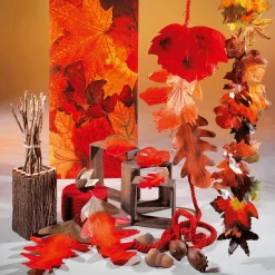 Herbstliche Kunstblätter 80 Cm, 3 Stück