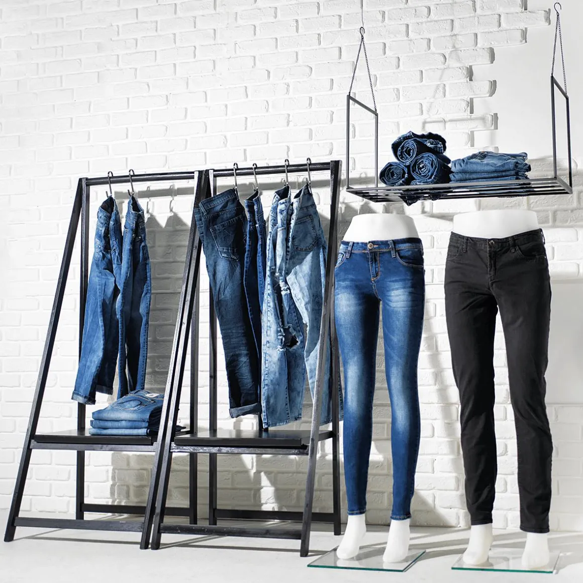 Herren-Hosenpräsenter Weiß 120 Cm Hoch