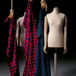 Herren-Schneiderbüste, Büste 76 Cm, Ecru/eiche Hell