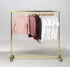 Höhenverstellbarer Konfektionsständer Messing, 140 Cm Breit