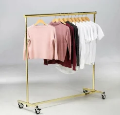 Höhenverstellbarer Konfektionsständer Messing, 140 Cm Breit