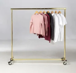 Höhenverstellbarer Konfektionsständer Messing, 140 Cm Breit