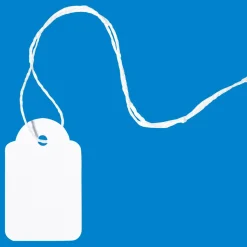 Hänge-Etikett Mit Faden, 28 X 43 Mm