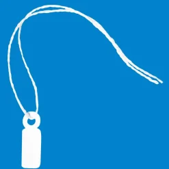 Hänge-Etikett Mit Faden, 18 X 29 Mm