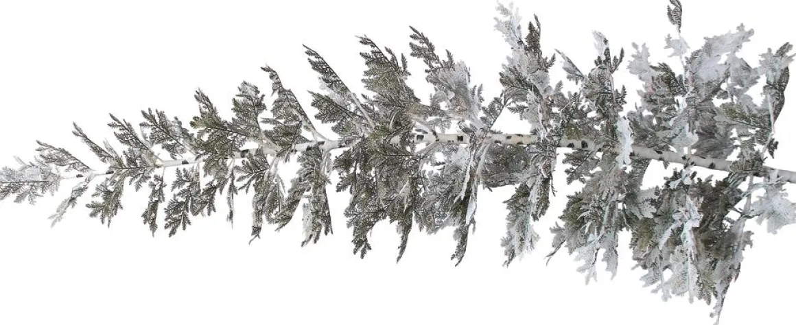 Hängender, Künstlicher Weihnachtsbaum Zeder Mit Beeisten Nadeln 300 Cm