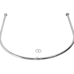 Hänge-Umkleidekabine Rund Chrom