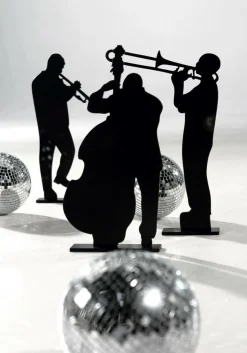 Holzaufsteller "Kubanische Musiker" 50 Cm