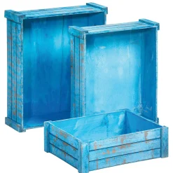 Holzkisten-Satz, Hellblau