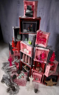 Holzkisten-Satz, Rot